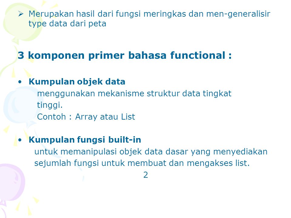 PROGRAMMING FUNGSIONAL - Ppt Download