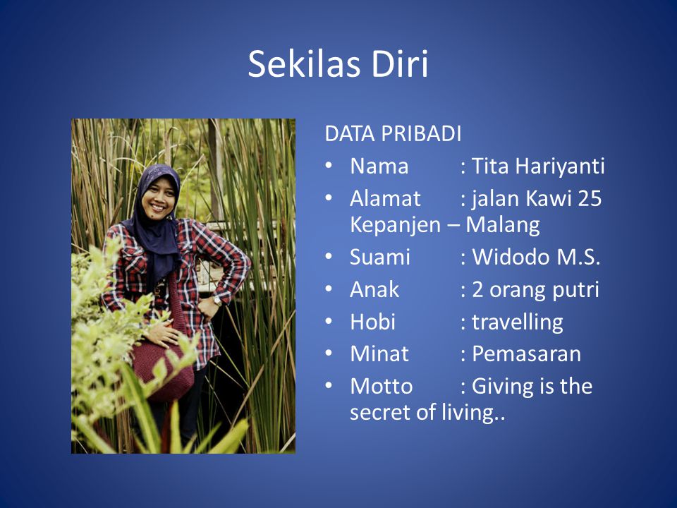 Contoh Ppt Biodata Diri Keren