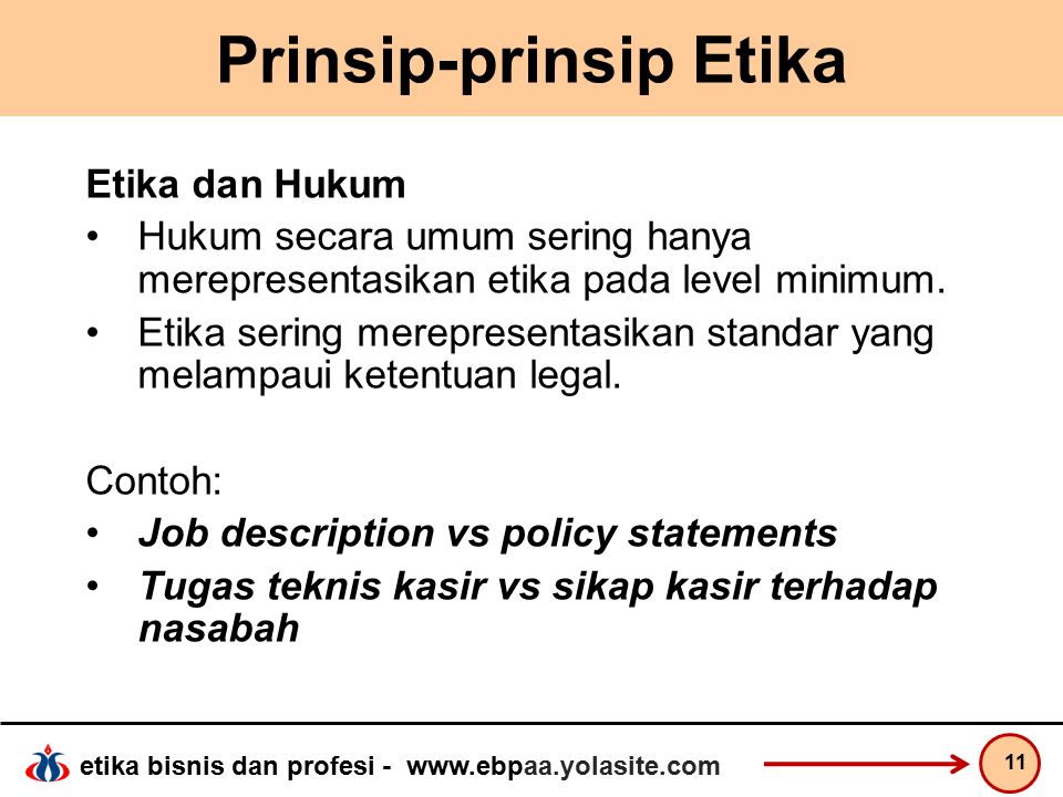 Prinsip-prinsip Etika
