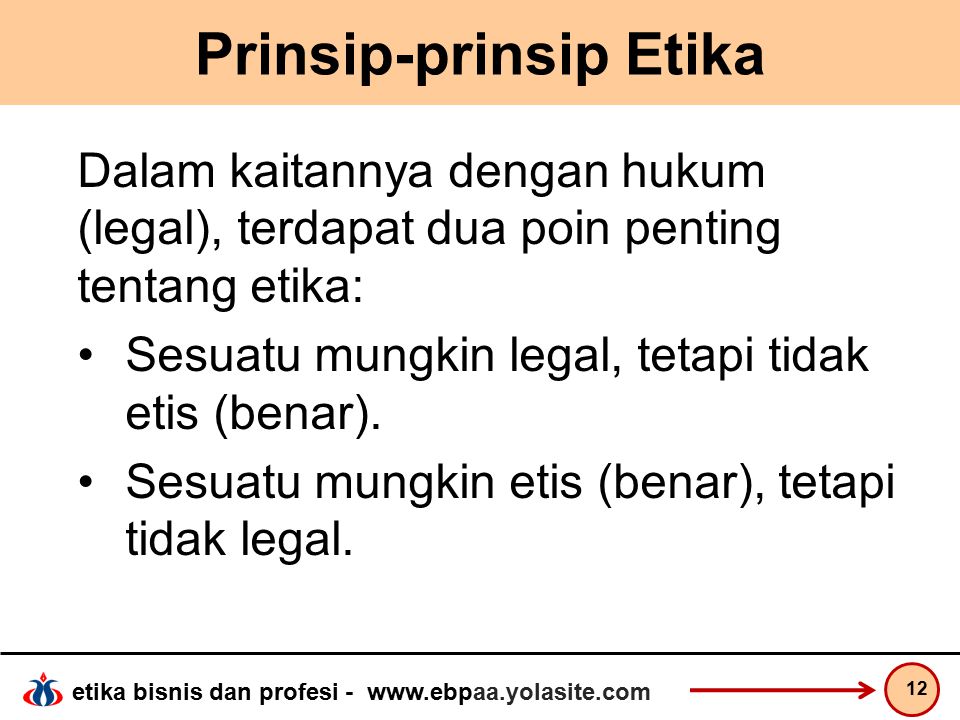 Prinsip-prinsip Etika