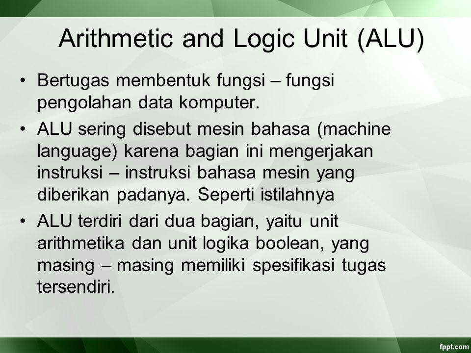 Arithmetic and Logic Unit (ALU)