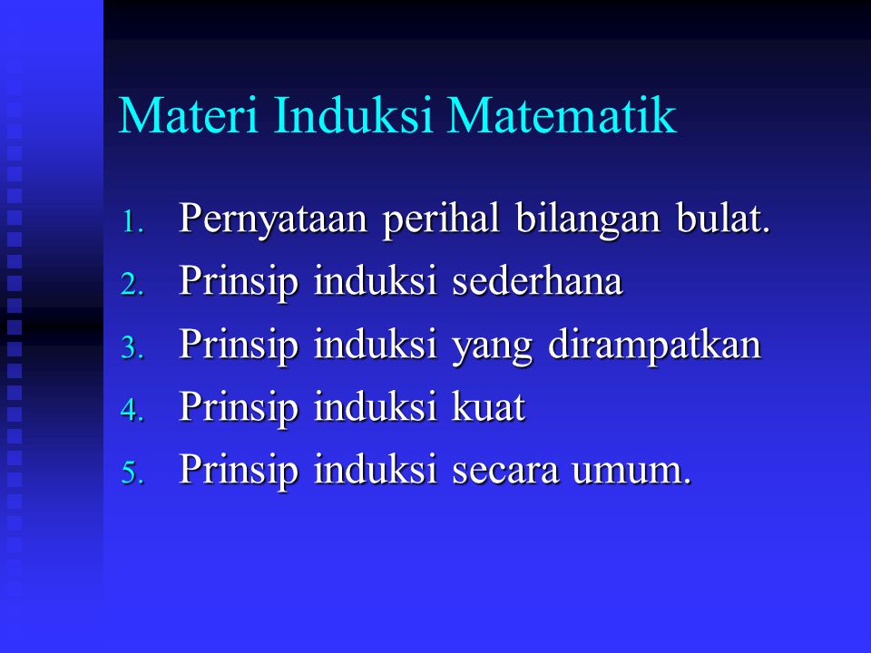 Materi Induksi Matematik