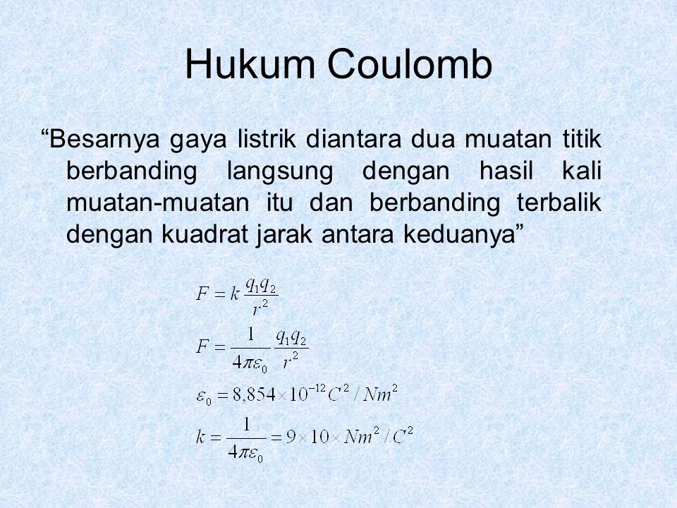 Hukum Coulomb
