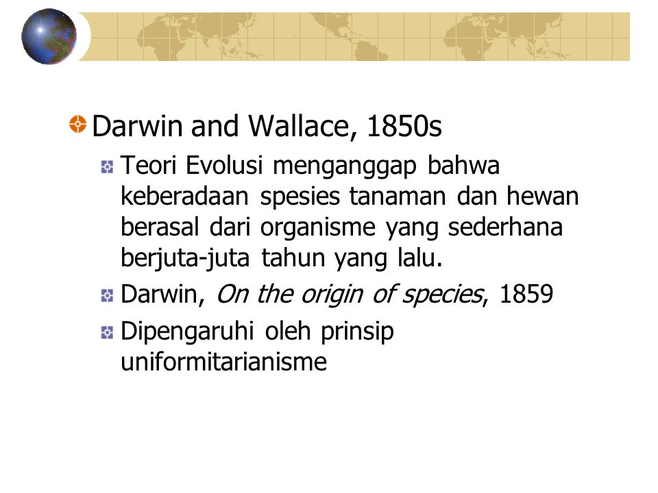 Darwin and Wallace, 1850s