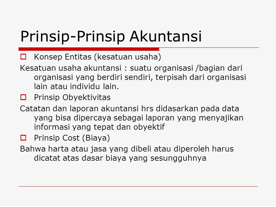 Prinsip-Prinsip Akuntansi