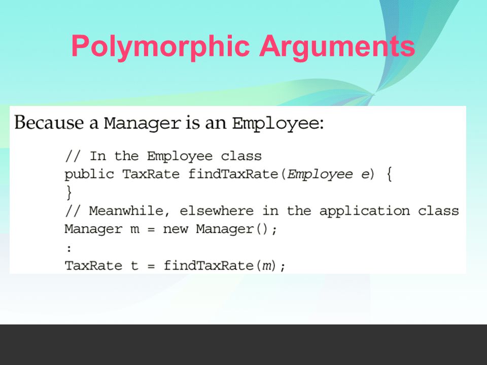 Polymorphic Arguments