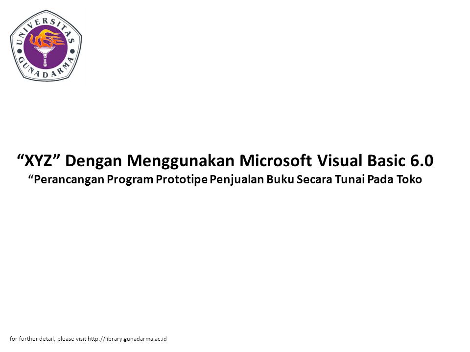 XYZ Dengan Menggunakan Microsoft Visual Basic 6