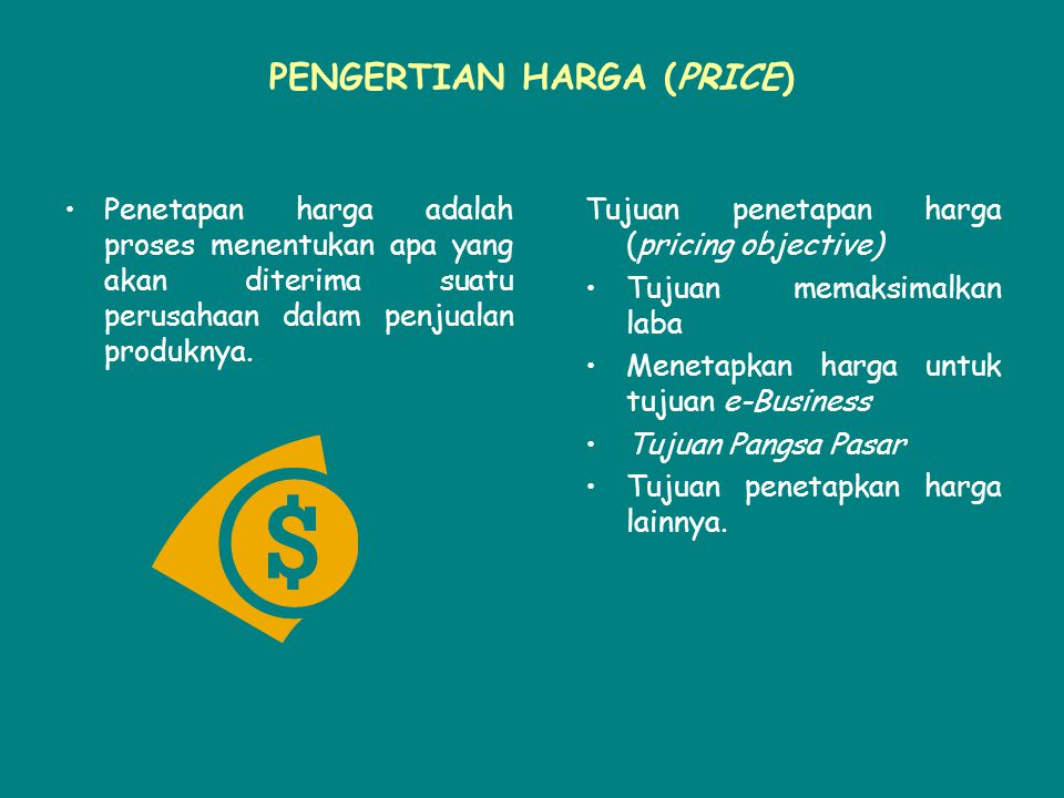 Pengertian Price – Studyhelp