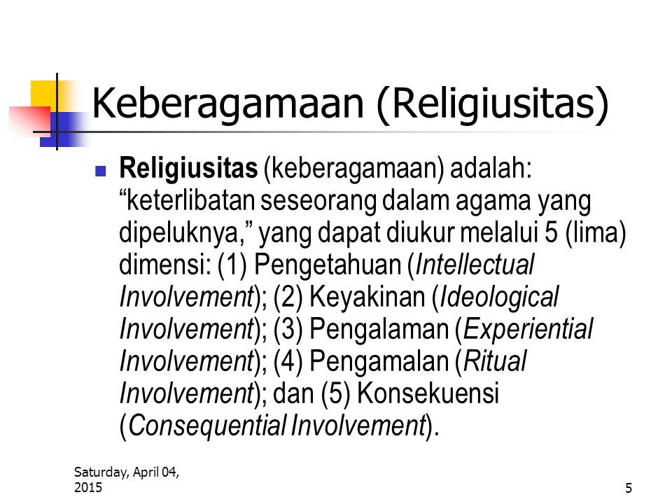 Keberagamaan (Religiusitas)
