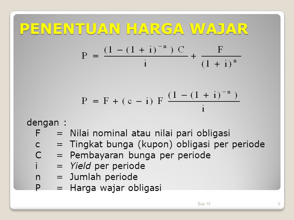 Rumus Penilaian Obligasi - Kumpulan Kunci Jawaban Buku