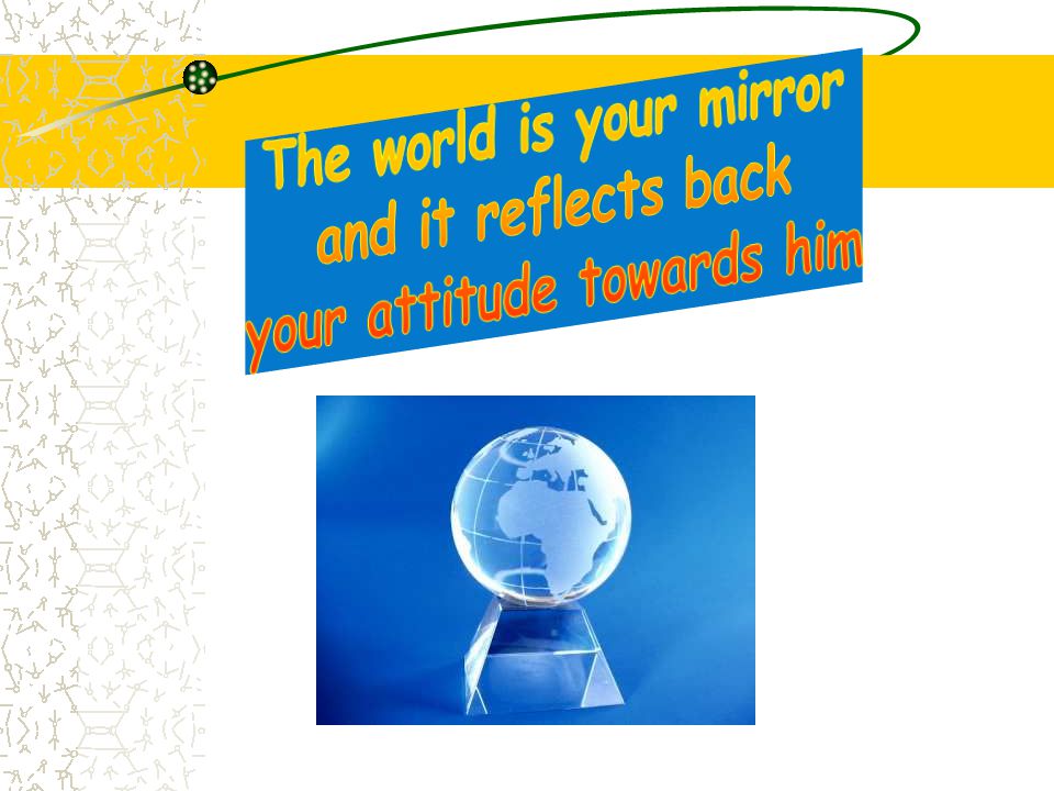 The world is your mirror your attitude towards him