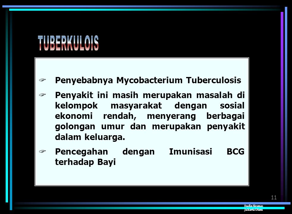 TUBERKULOIS Penyebabnya Mycobacterium Tuberculosis