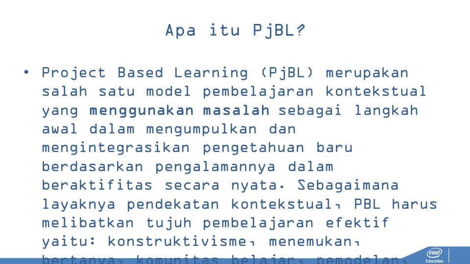 Apa itu PjBL