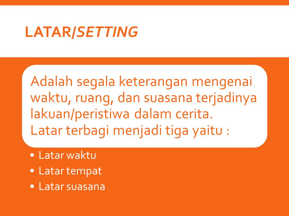 Latar/Setting