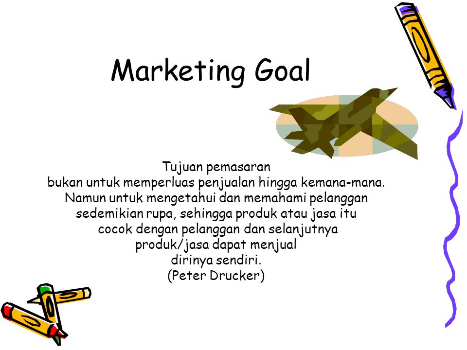 Marketing Goal Tujuan pemasaran