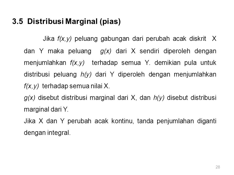 3.5 Distribusi Marginal (pias)