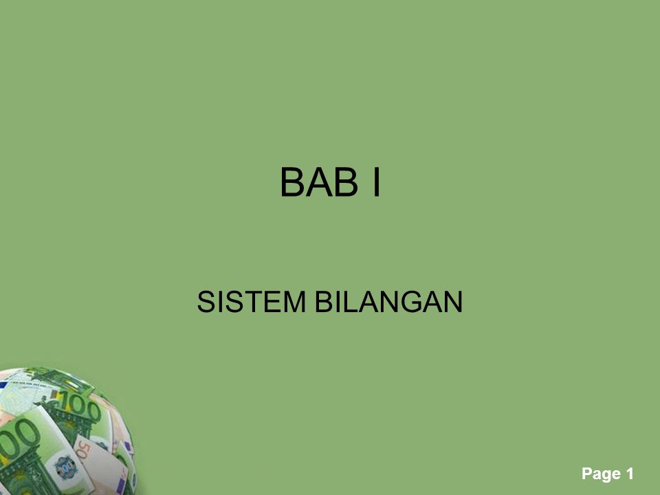 BAB I SISTEM BILANGAN