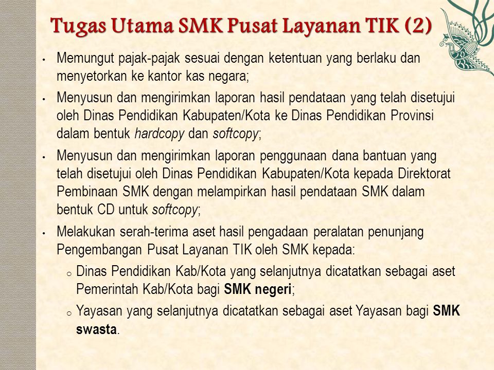 Tugas Utama SMK Pusat Layanan TIK (2)