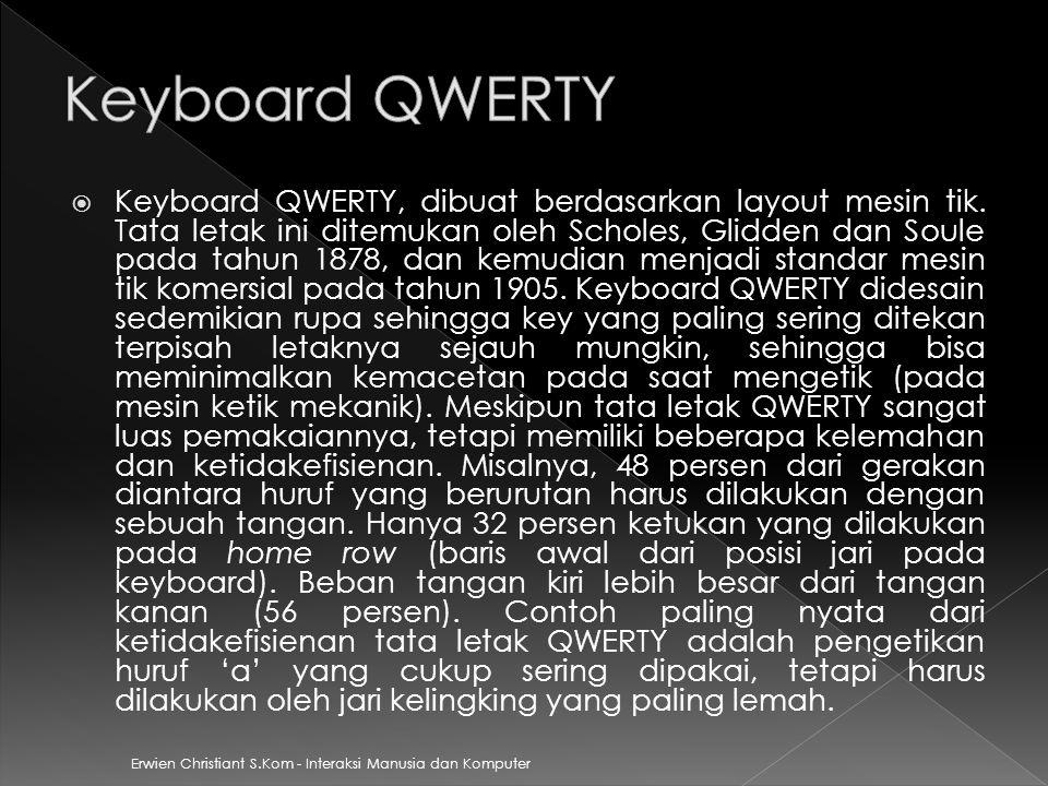 Keyboard QWERTY