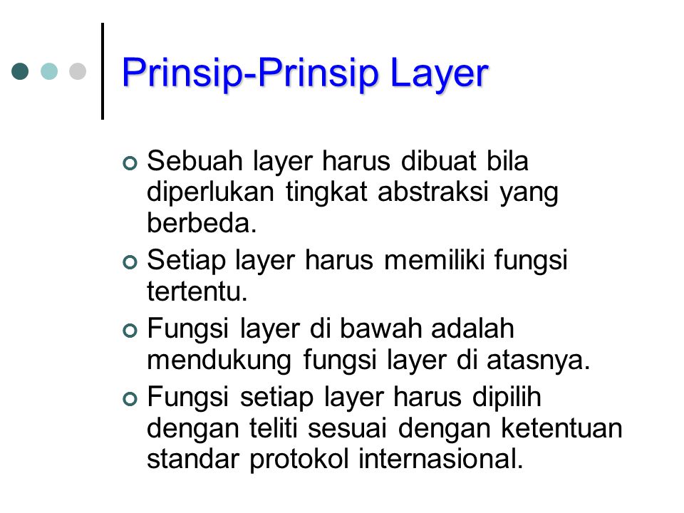 Prinsip-Prinsip Layer
