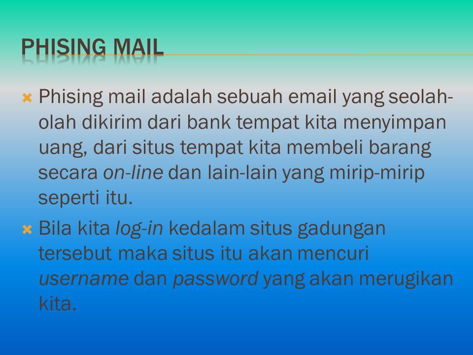 Phising mail