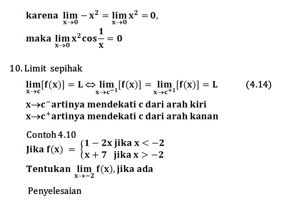 Contoh Soal Jawaban Limit Kekontinuan Jawaban Buku