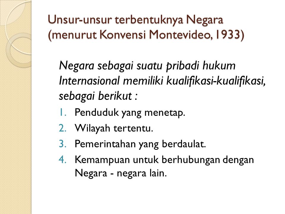 Syarat Terbentuknya Negara – Ilmu