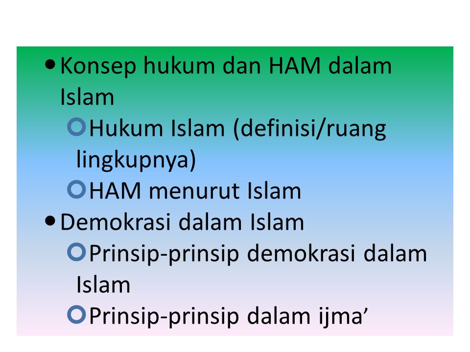 Pertanyaan tentang demokrasi dalam islam