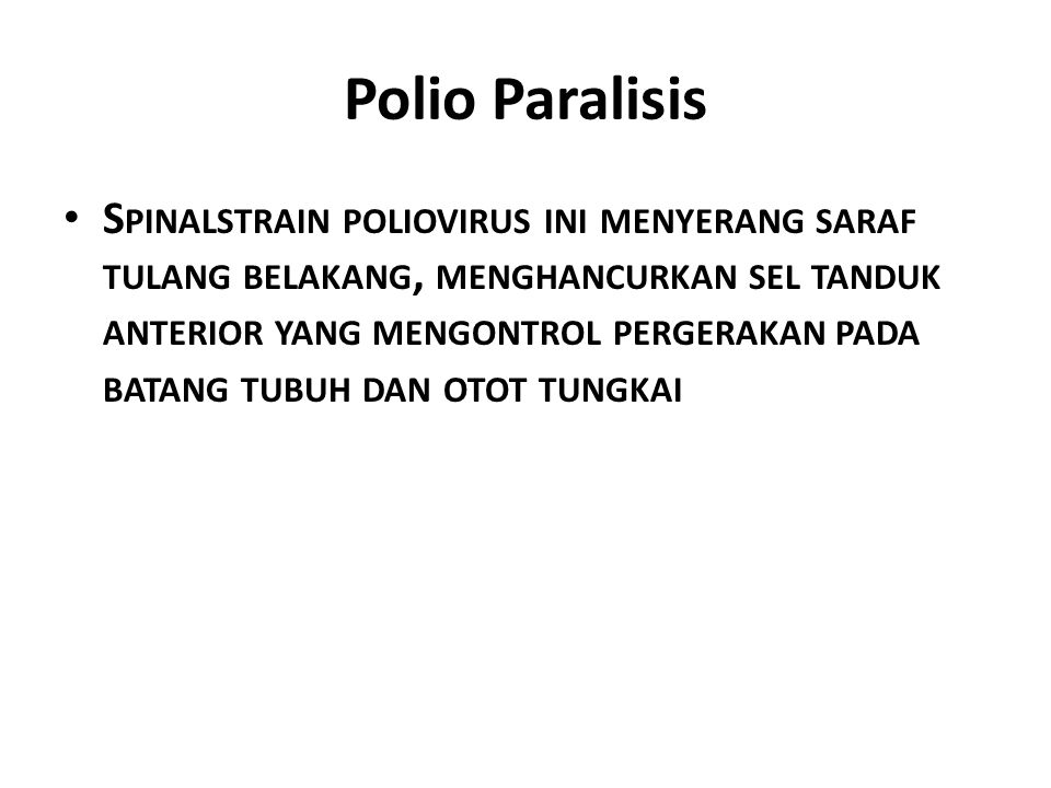 Polio Paralisis