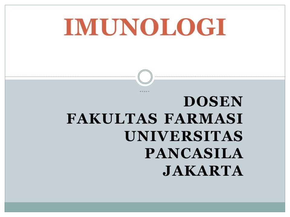 Dosen Fakultas Farmasi Universitas Pancasila Jakarta