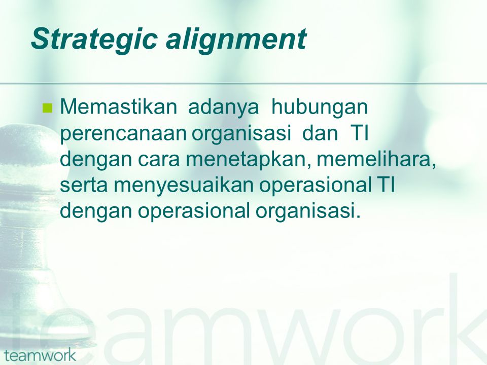 Strategic alignment