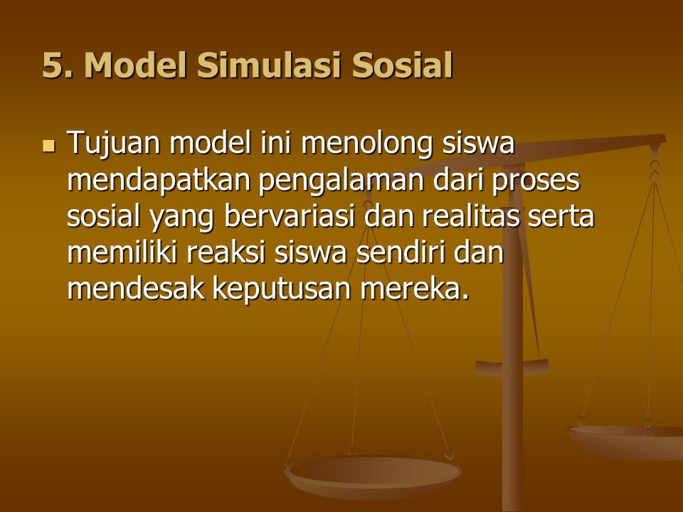 5. Model Simulasi Sosial