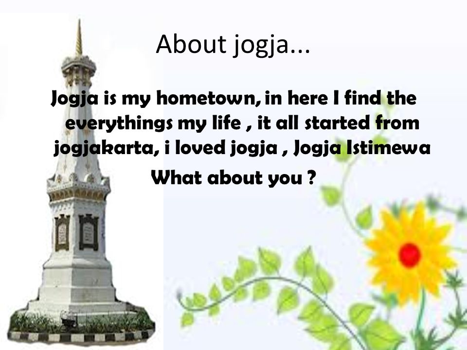 About jogja...