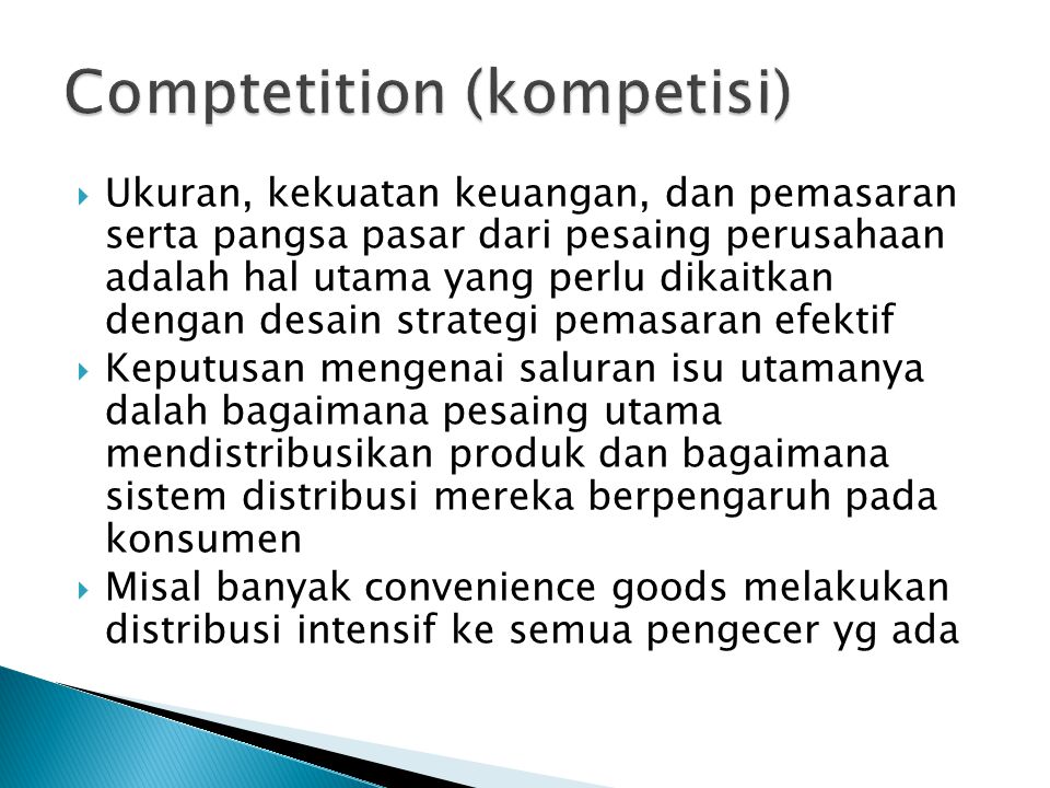 Comptetition (kompetisi)