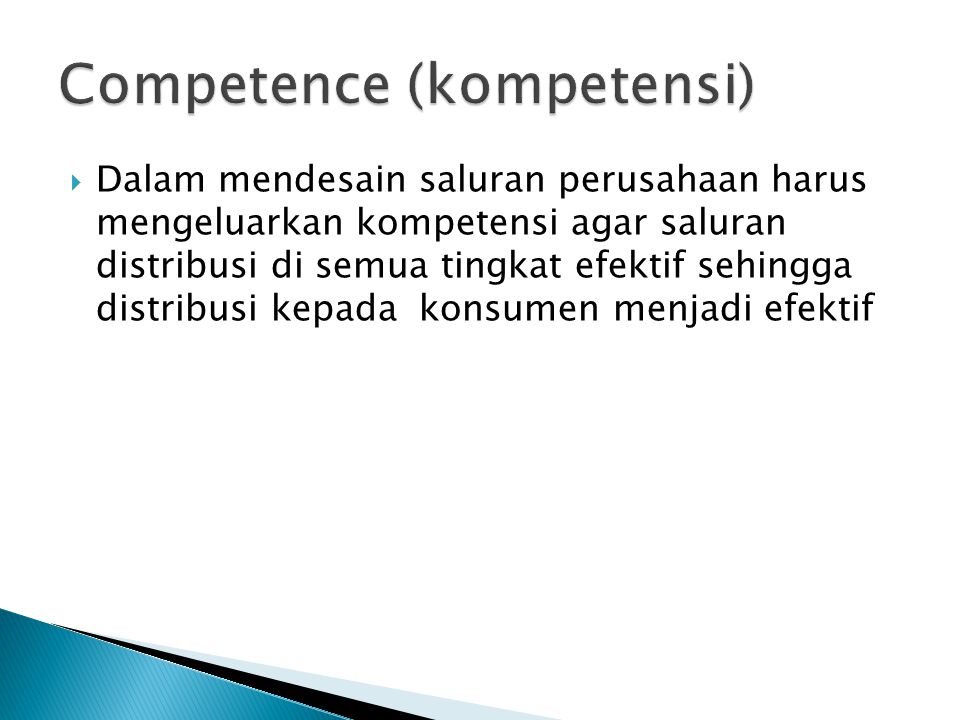 Competence (kompetensi)