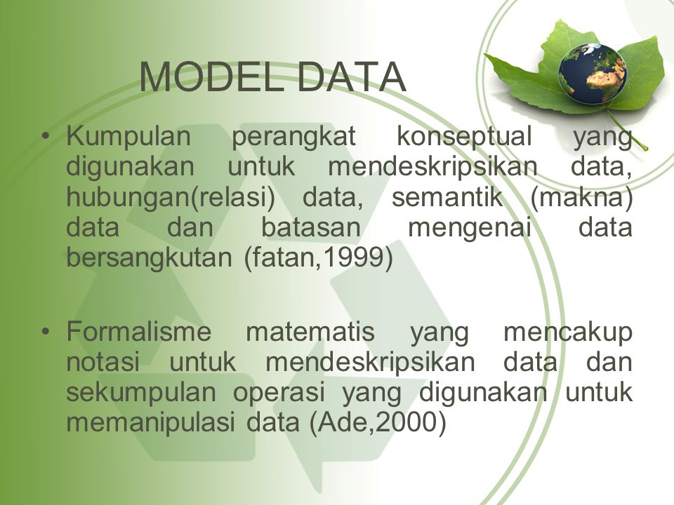 MODEL DATA