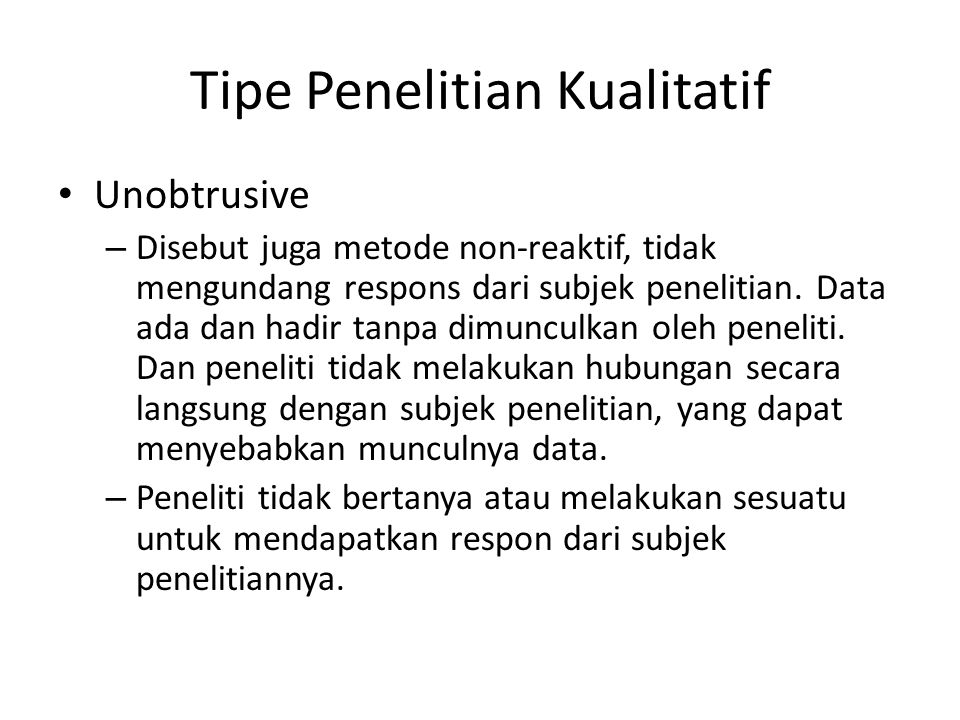 Tipe Tipe Penelitian Dan Metode Pengumpulan Data Ppt Download