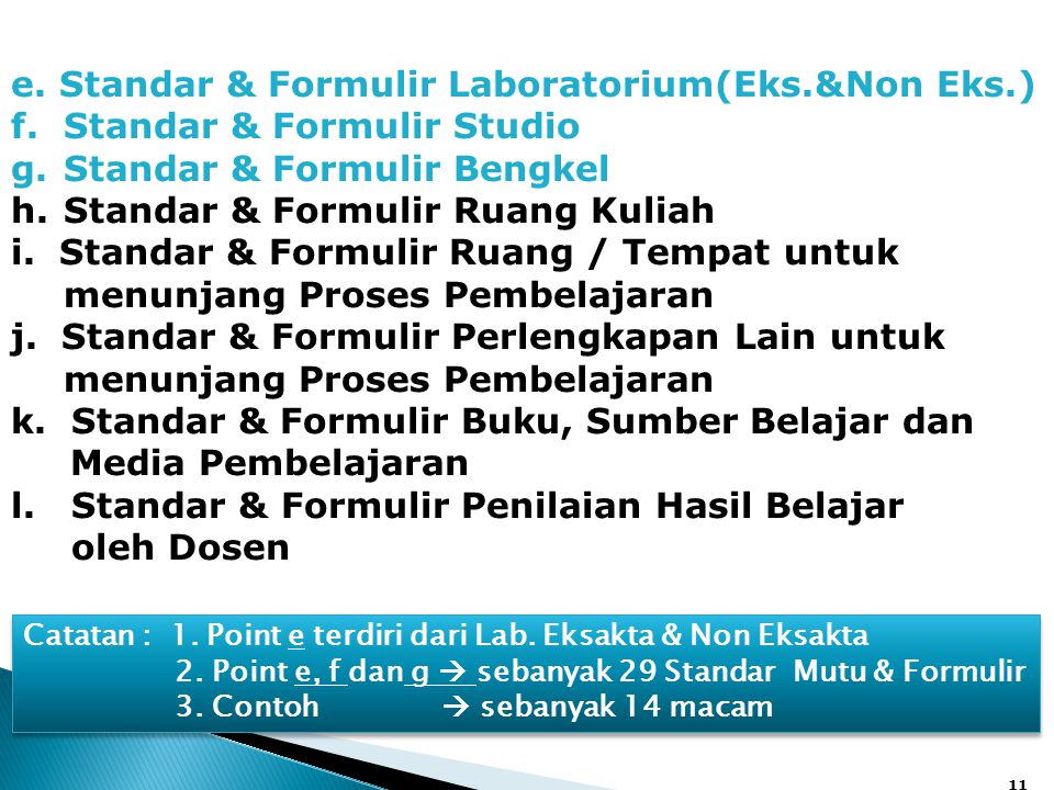 e. Standar & Formulir Laboratorium(Eks.&Non Eks.)