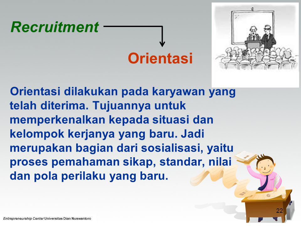 Recruitment Orientasi