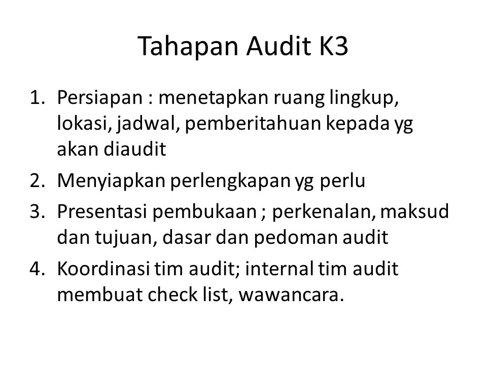 Internal Audit K3 Tjipto S Ppt Download