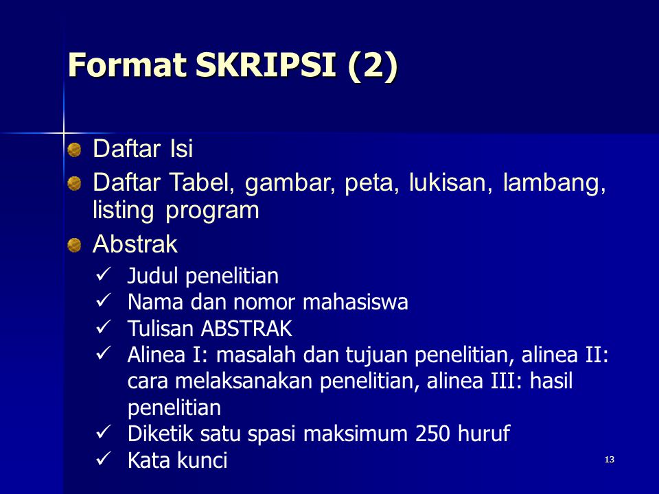 Format SKRIPSI (2) Daftar Isi