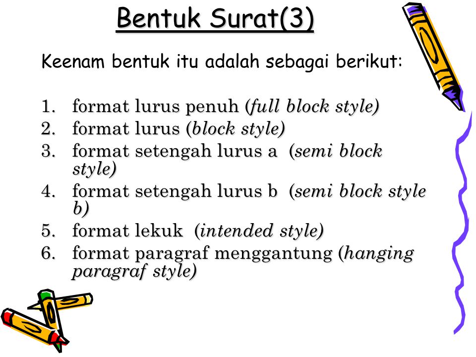 Pengertian Fungsi Sistematika Surat Ppt Download