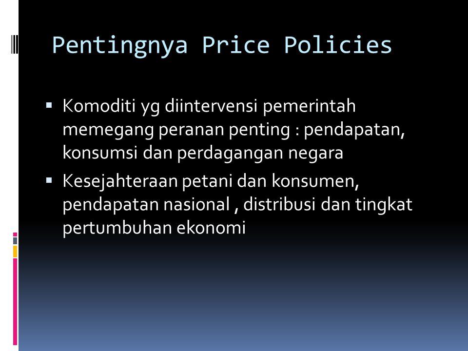 Pentingnya Price Policies