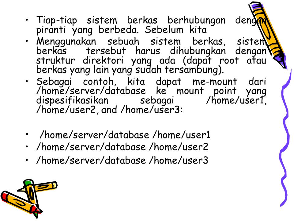 /home/server/database /home/user1