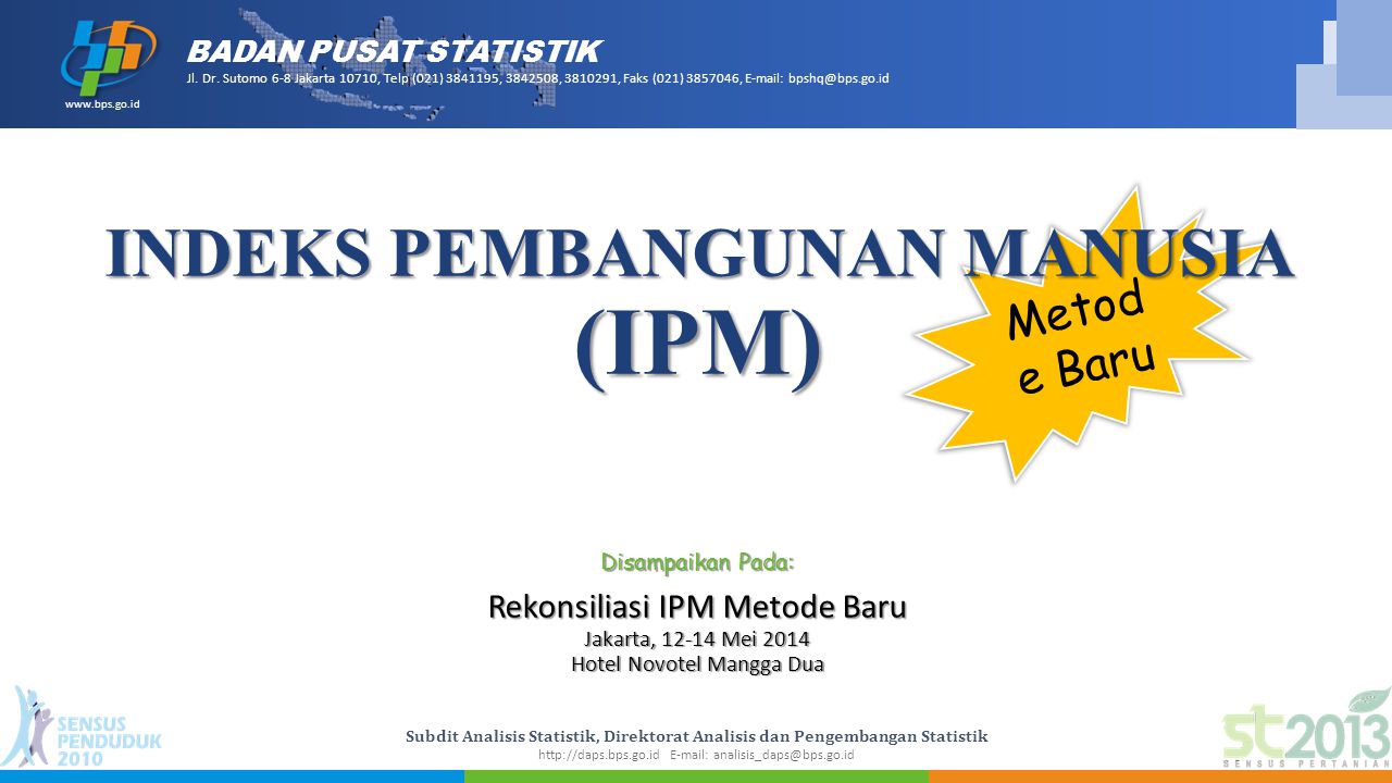 INDEKS PEMBANGUNAN MANUSIA (IPM) - Ppt Download