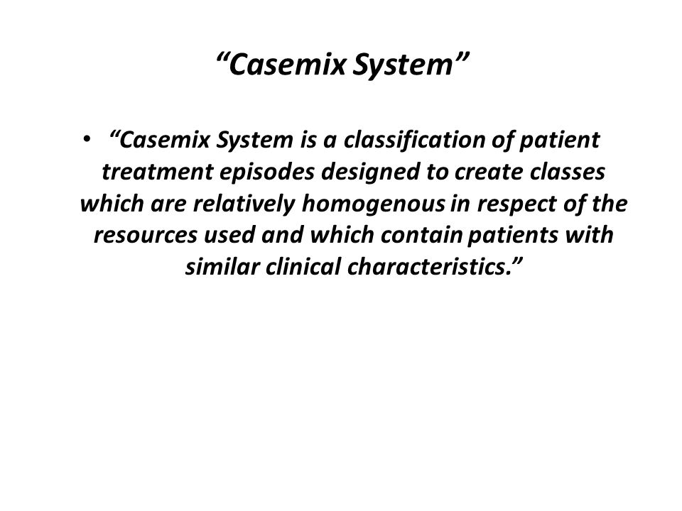 Casemix System