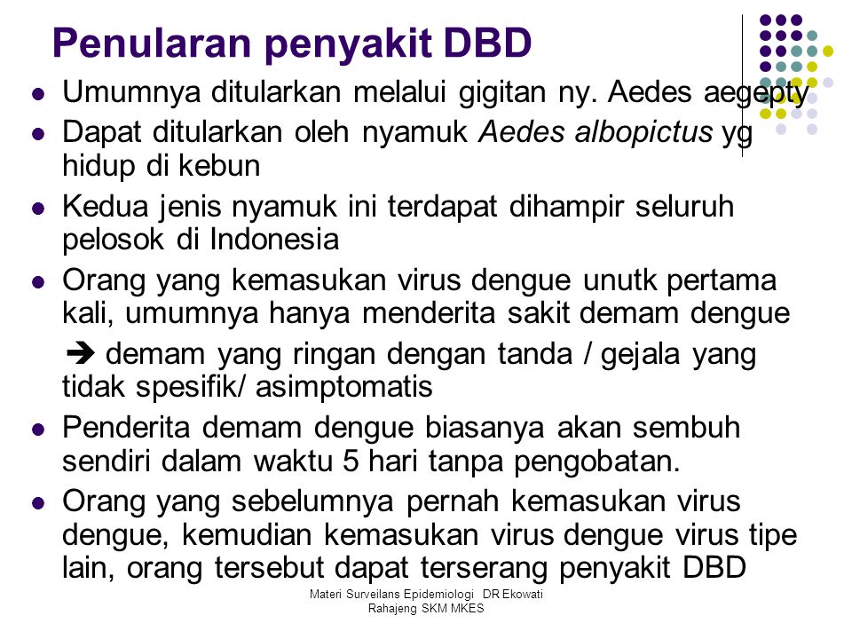 Penularan penyakit DBD