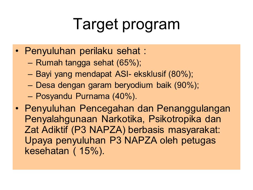 Target program