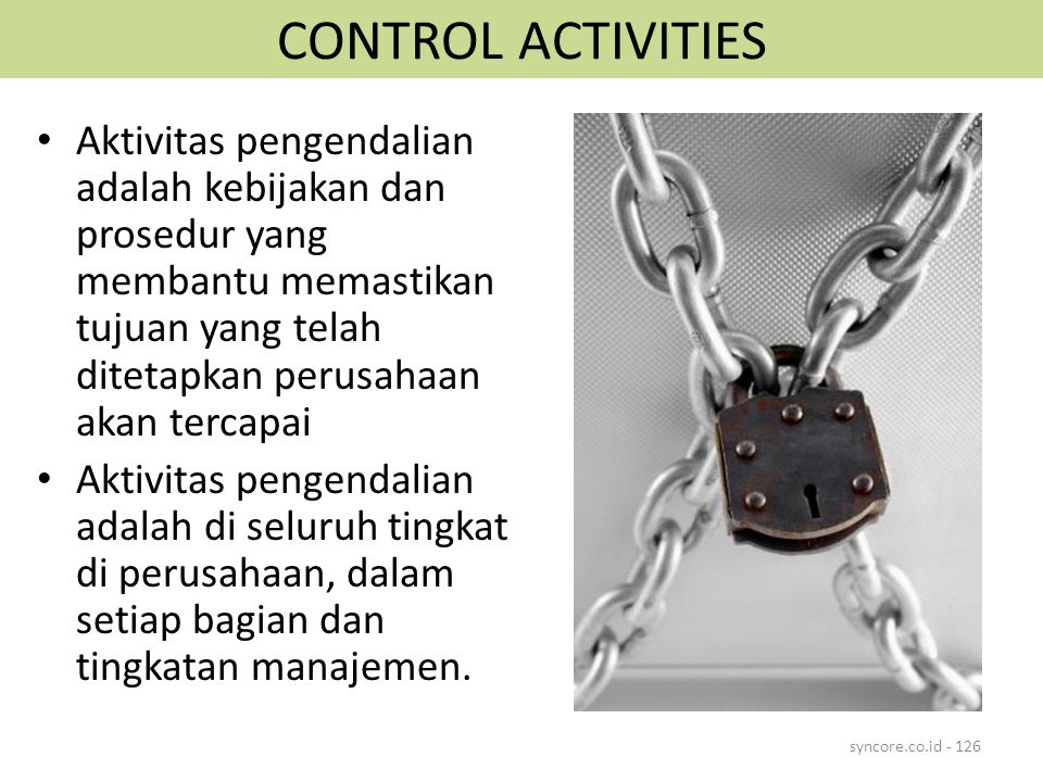 Controlled activities