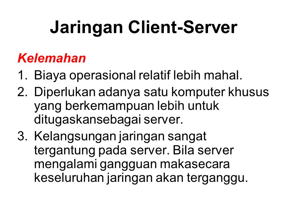 Jaringan Client-Server